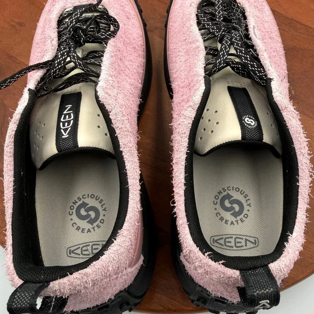 Keen KS Mino Suede Hiking Sneaker Lilas Birch Shaggy 1031262 Women 10.5 Gorpcore